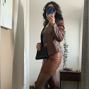 SOLD -  Brown Leather Jacket